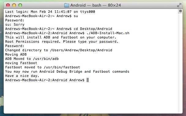 android adb driver for mac